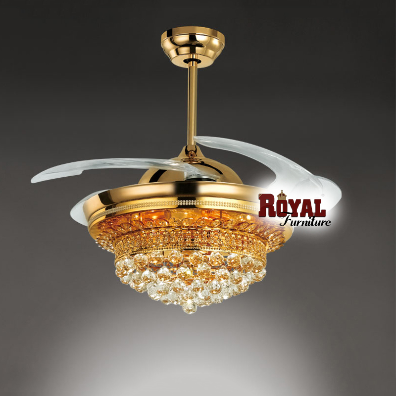 Quạt Trần Đèn Trang Trí Royal 9018 (Gold)